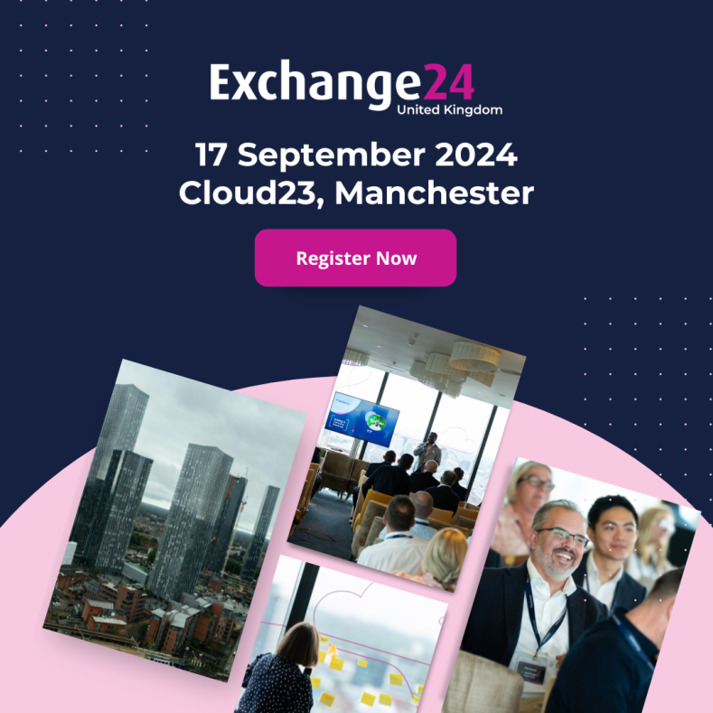 Exchange24 UK announcement with date and location